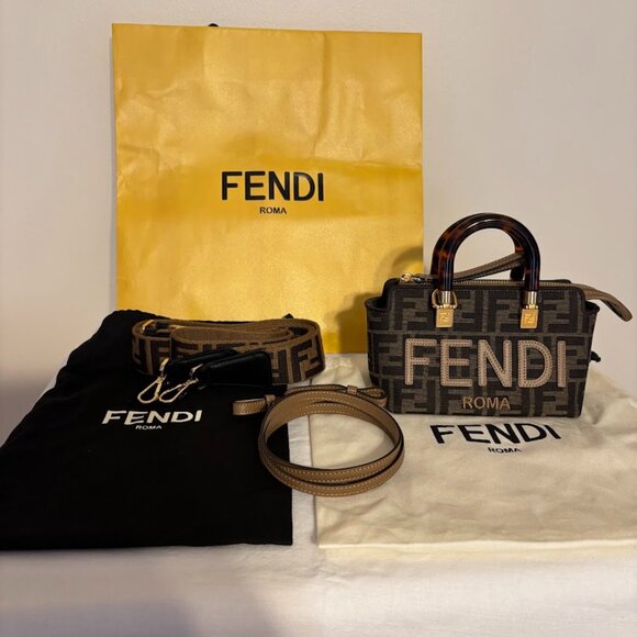 AUTHENTIC MINI FENDI by the way Bag - comes with 2 Straps and a Fendi bag! - Picture 1 of 16